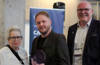 Alex with Award (pictured with Sue Bojam and Justin Cole)
