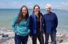 Heidi Burgess - far left - with fellow researchers Charlie Thompson and Jane Cunningham
