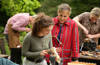University of Brighton student Chloe Hook talking to Handmade presenter Mel Giedroyc on Channel 4