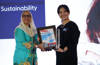 Wulan Koagouw at the award ceremony